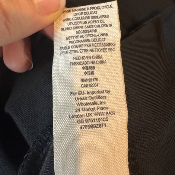 Free People Night Shade Velvet Mini Dress Black Sleeveless Strappy Halter Size S - Picture 6 of 16